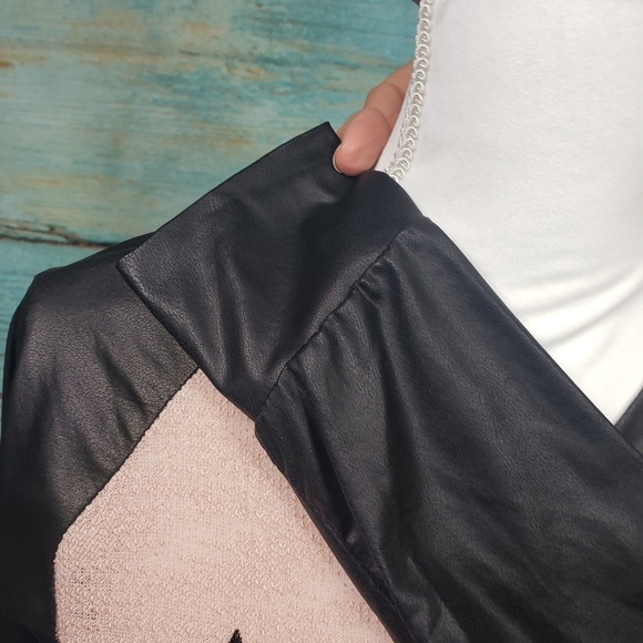 VOCAL Bomber Biker Jacket Bling Skull & Cross M - Picture 5 of 8